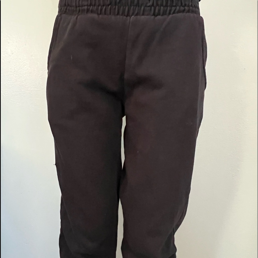 black joggers